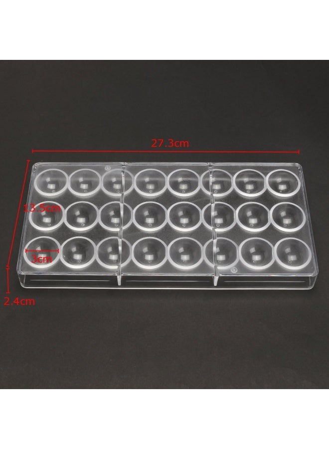 24 Grid Semi-Sphere Chocolate Candy Mold PC Polycarbonate Chocolate Making Mould - Image 4